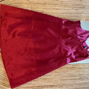 Elegant Red Sleeveless Dress